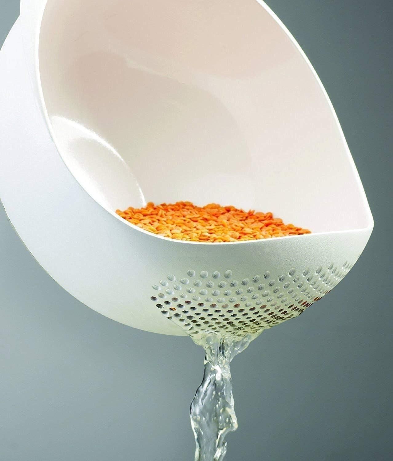 Food Washing Bowl & Strainer (Assorted Color)