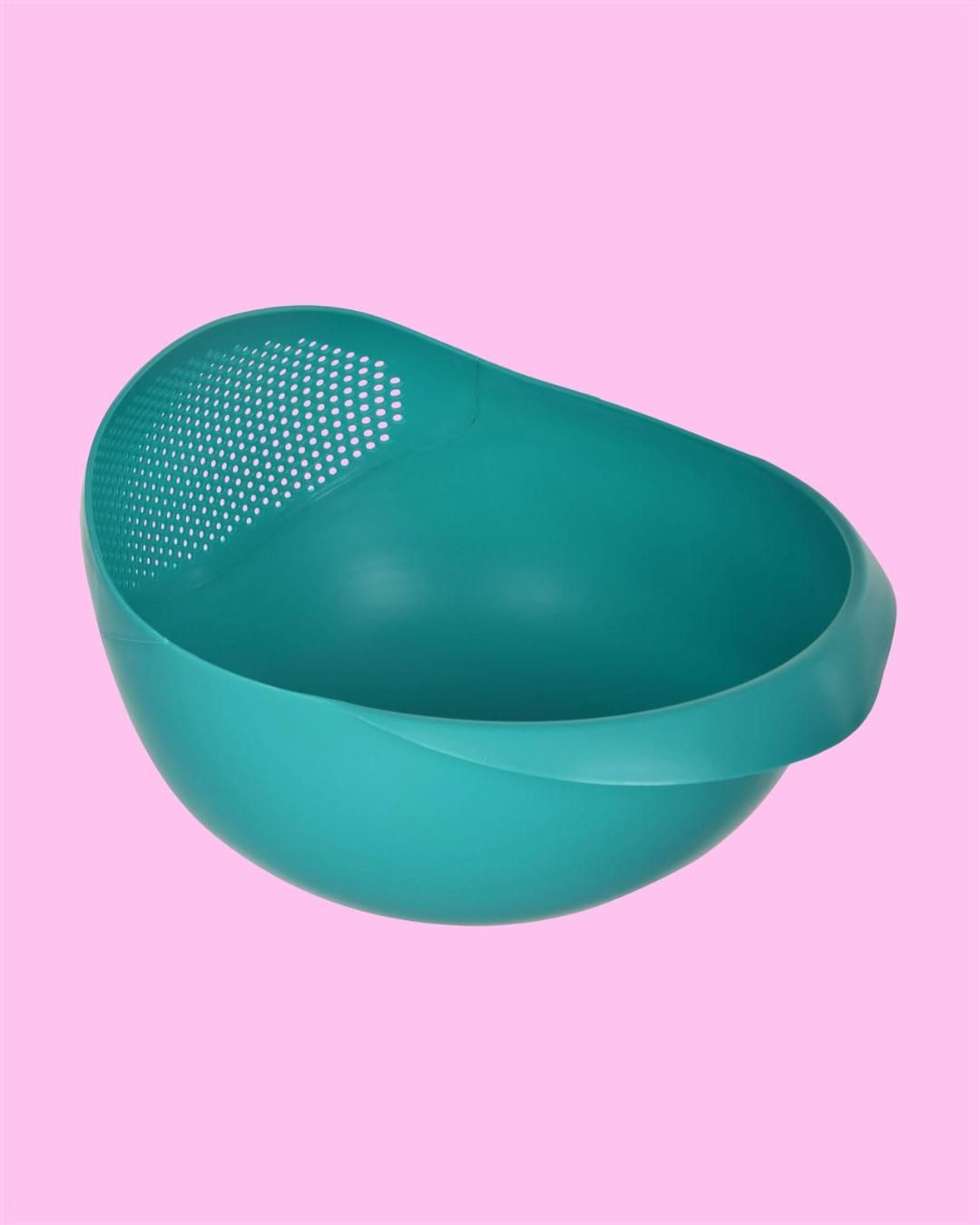 Food Washing Bowl & Strainer (Assorted Color)