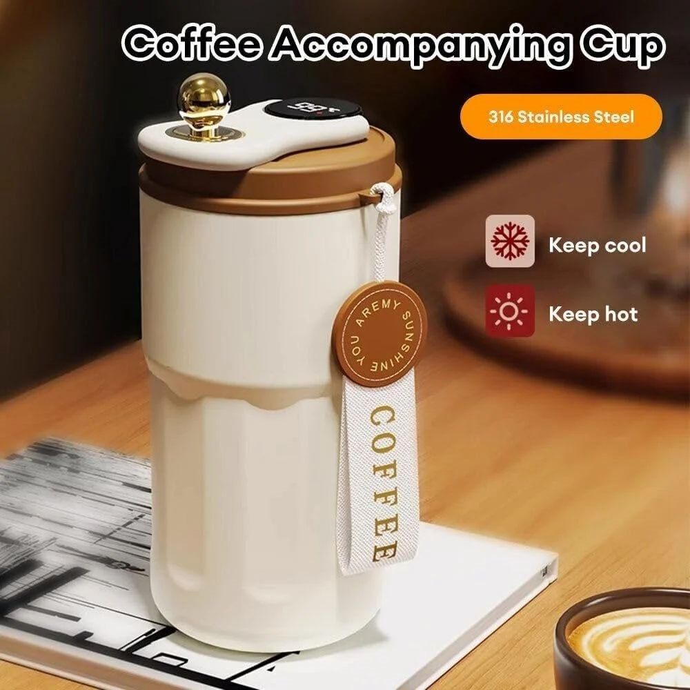 Stainless Steel Hot & Cold Vacuum Insulated Coffee Mug – 420ML