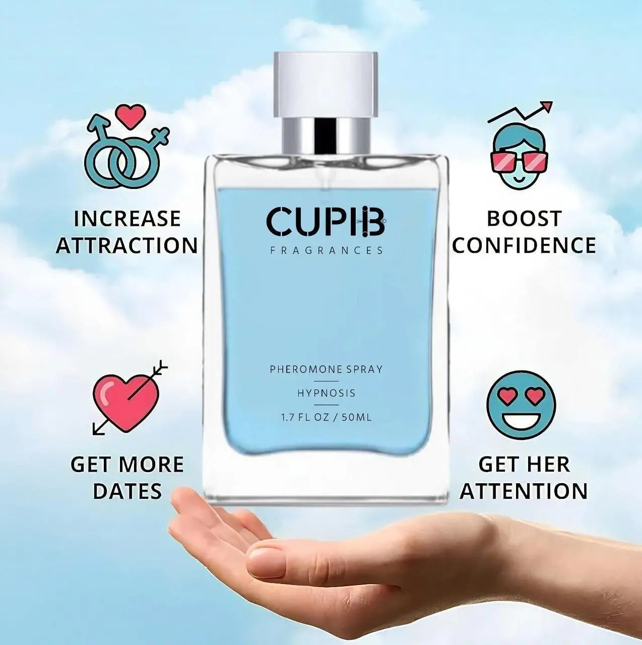 Cupid Pheromone Luxury Oud Perfume for Men