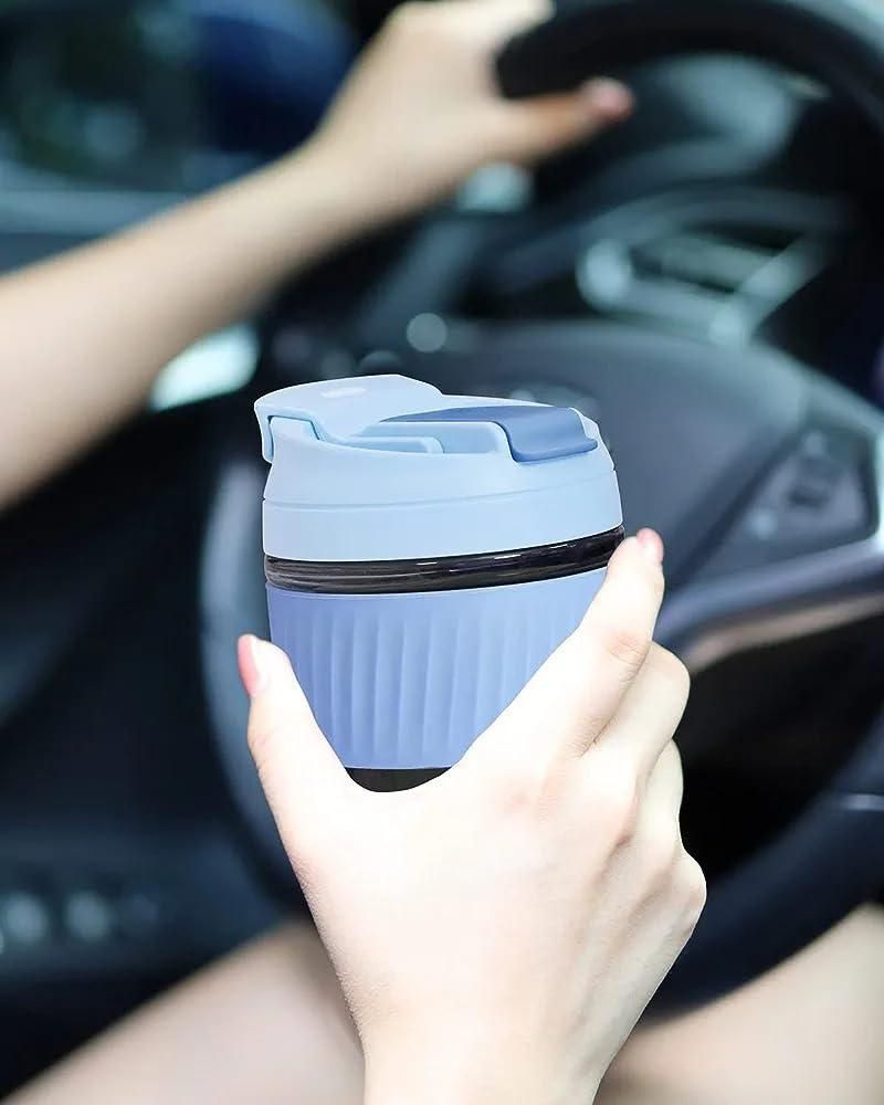 Glass Tumbler with Airtight Lid & Straw– 300ML