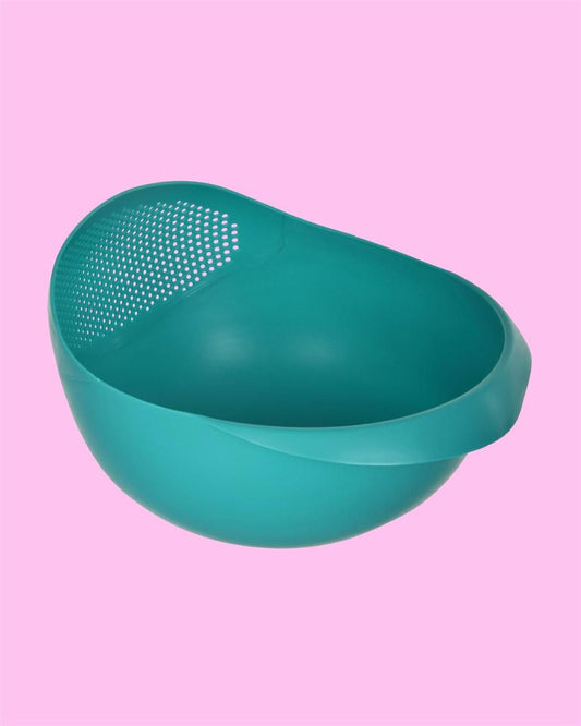 Food Washing Bowl & Strainer (Assorted Color)