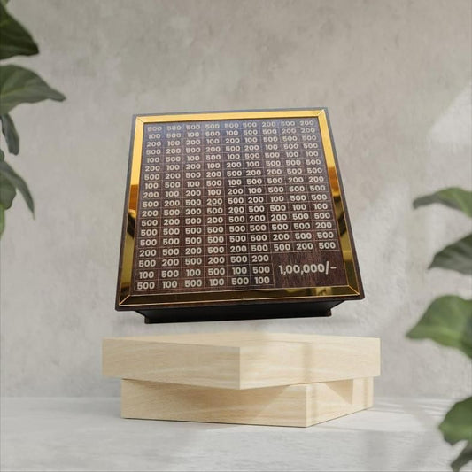 Savings Challenge Wooden Money Bank
