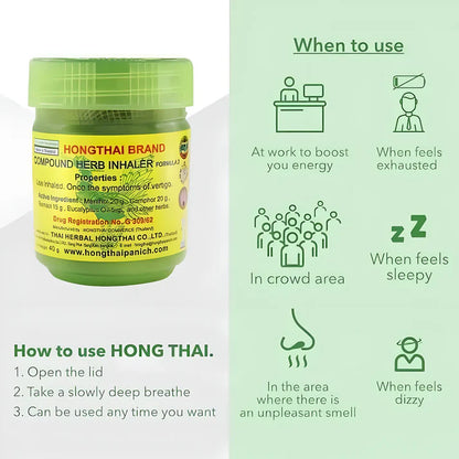 Hong Thai Traditional Herbal Inhaler 🌿🌬️ (Pack of 2 🔥 Buy Now🔥🔥)